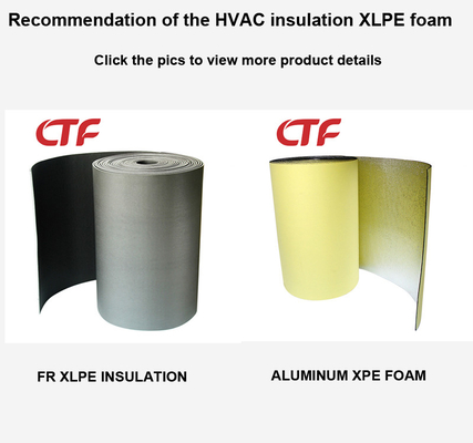 HVAC DUCT Xlpe 단열 제조업체 Xlpe 단열 공급 업체 Xlpe 폼 잎 제조업체 PE 폼 잎 공급 업체