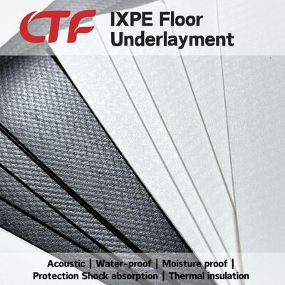 IXPE 소음 완화 습도 장벽 바닥 하층 쿠션 패드 이상적인 현대 아파트 호텔 병원에서 PVC SPC 바닥