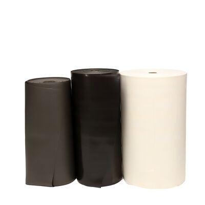 0.15mm 0.2mm 0.3mm 얇은 IXPE 폼 롤 고무 뒷받침 된 테이프 및 전자 애플리케이션을위한 방수 절연 물질