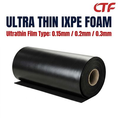 0.15mm 0.2mm 0.3mm 얇은 IXPE 폼 롤 고무 뒷받침 된 테이프 및 전자 애플리케이션을위한 방수 절연 물질