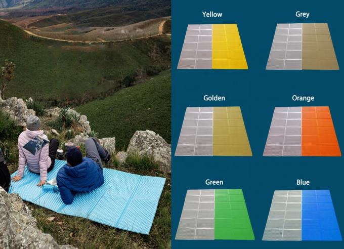 도중 복사용 잠자리 매트 흰 알루미늄 필름 폐쇄 셀 IXPE XPE 폼 잠자리 패드 0