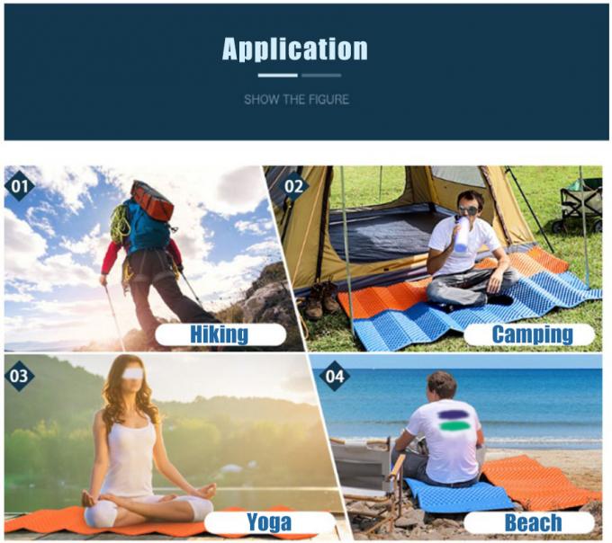 도중 복사용 잠자리 매트 흰 알루미늄 필름 폐쇄 셀 IXPE XPE 폼 잠자리 패드 8